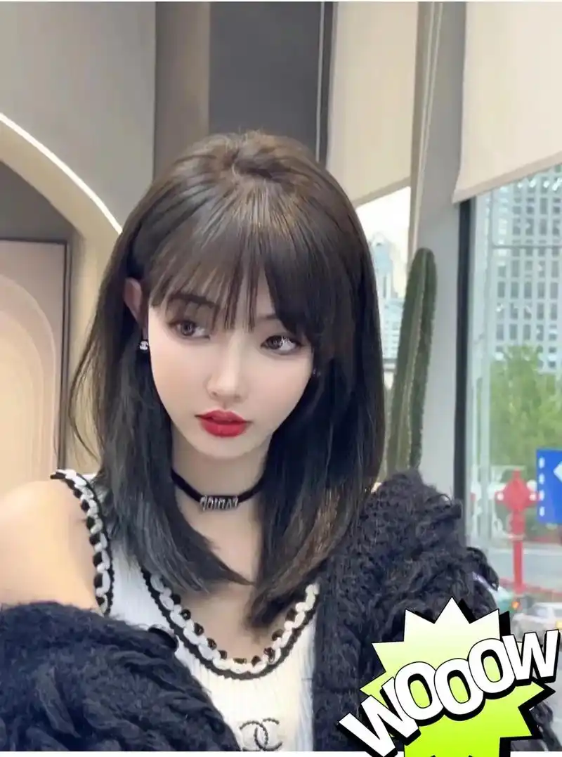 简约蓬松气质锁骨发简约蓬松好打理