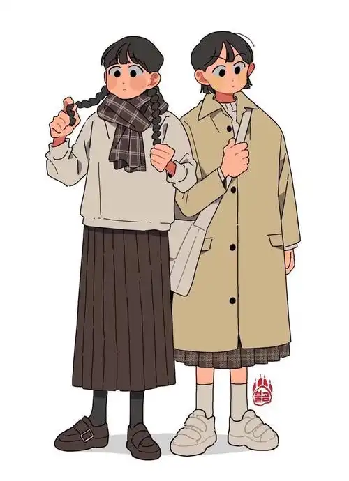 20:48:51韩国画师 137562 笔下随性又自然的穿搭商业插画中二病