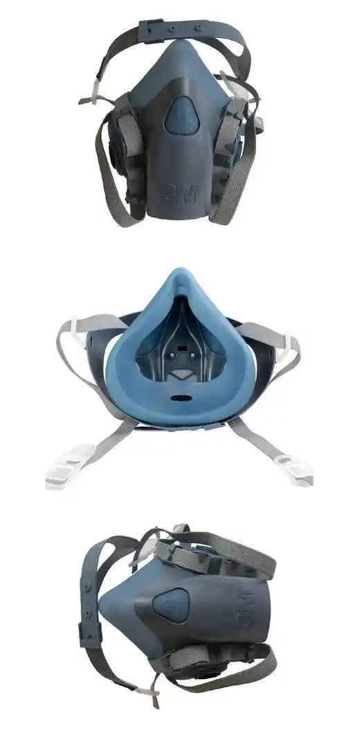 3m7502硅胶系列呼吸防护双滤盒半面罩