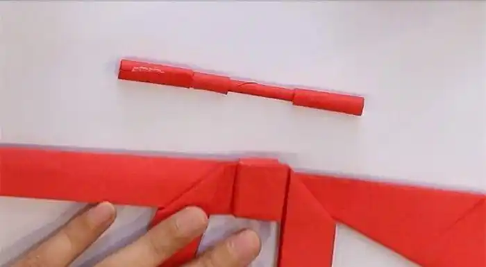 98k狙击枪折纸教程