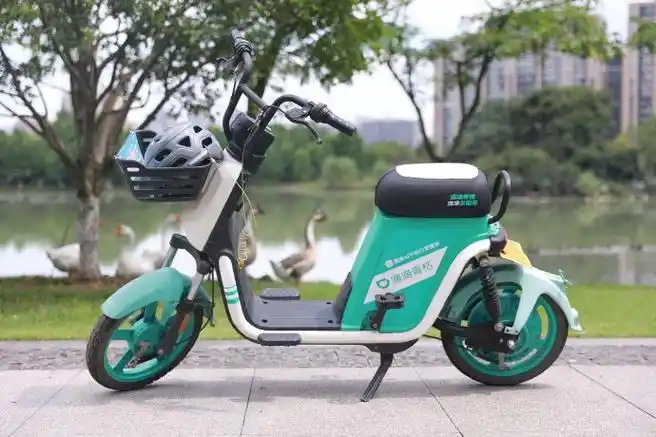 青桔清凉坐垫车#,感觉打开了新世界的大门,原来烈日下放在室外的共享