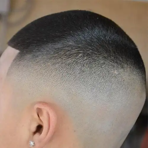 潮男刀疤头发型 锥形图案,短发图片,发型图片