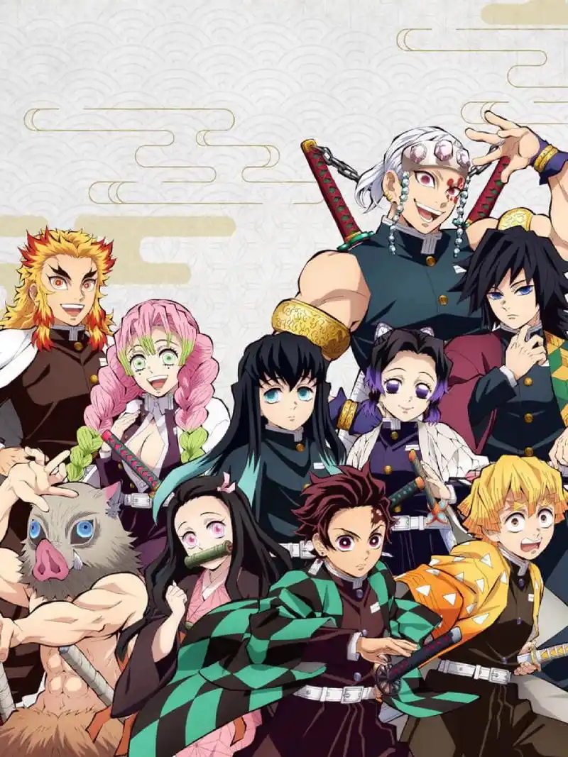 鬼灭之刃# 鬼灭之刃的大合照,锻刀村特效真不错哦