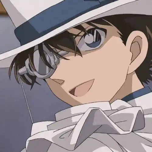 名侦探柯南:100张怪盗基德(黑羽快斗)头像合集,帅呆了~_黑羽快斗_怪盗