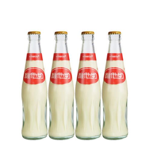 236ml24瓶件维豆奶玻璃瓶带框原箱包装深圳同城植物蛋白饮料