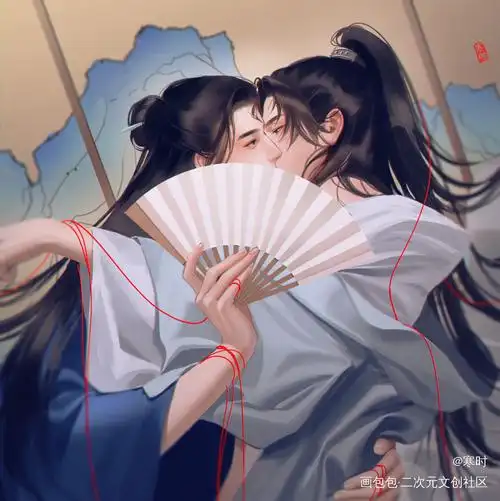 温周_山河令温周温客行周子舒厚涂同人绘画作品