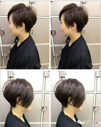 2017流行"推后边"短发