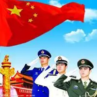 国旗下军人敬礼头像_微信头像图片大全