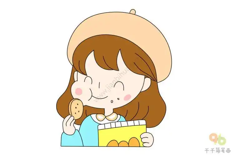 站剧情分集在桌子吃面包喝牛奶的小女孩面包简笔画图片牛奶面包简笔画