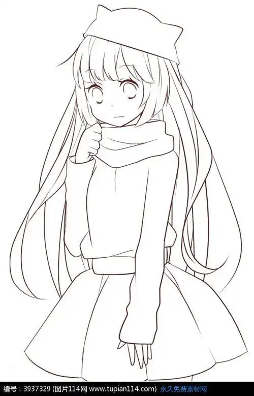 漫画少女,卡通人物图片,动漫人物图片,卡通人物简笔画