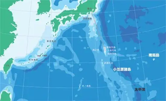 图为日本小笠原群岛具体地理位置