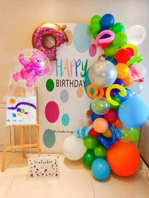 宝宝宴生日布置家庭小场景布置