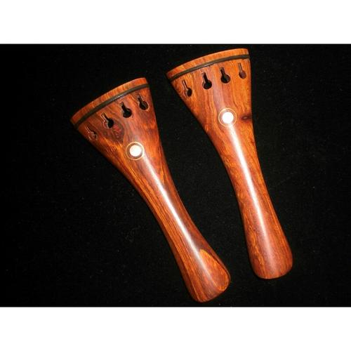 小提琴拉弦板 红酸枝木拉弦板4/4 小提琴配件红檀木镶鱼眼拉线板