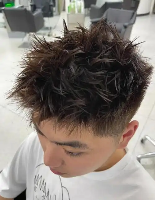 什么是钢夹烫 钢夹烫发男士效果图