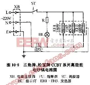 松宝牌ccbt系列高效能电炒锅电路图