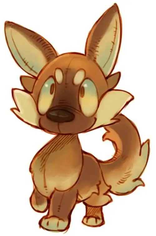 日韩风格动物角色概念原画