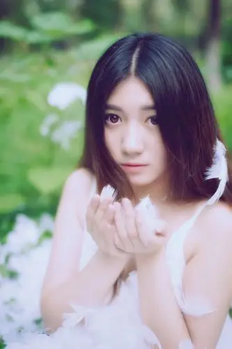 唯美意境非主流忧伤白裙女孩户外小清新写真(一)