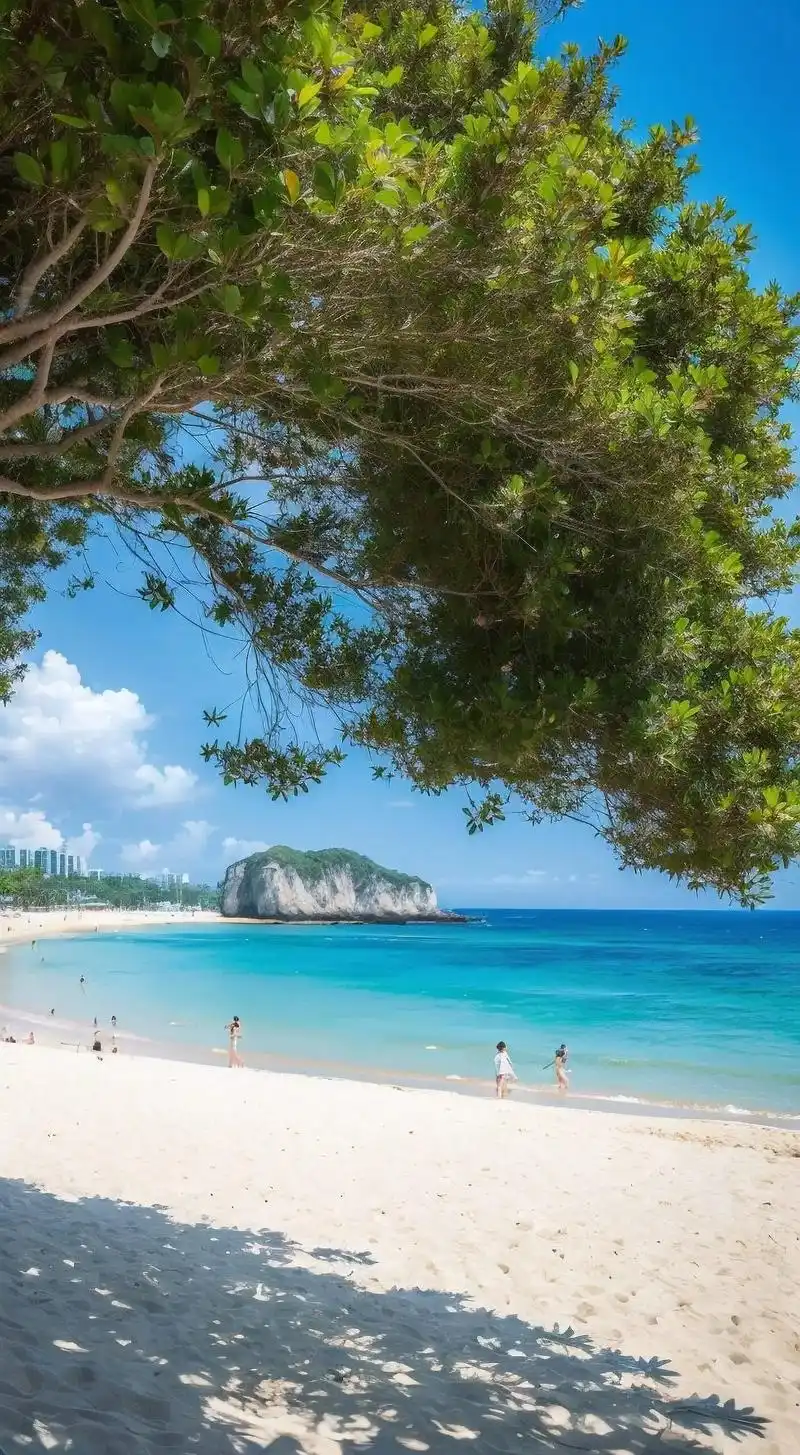 海南沙滩.光着脚丫奔向星辰大海#去看可以治愈一切的大海 #带 - 抖音