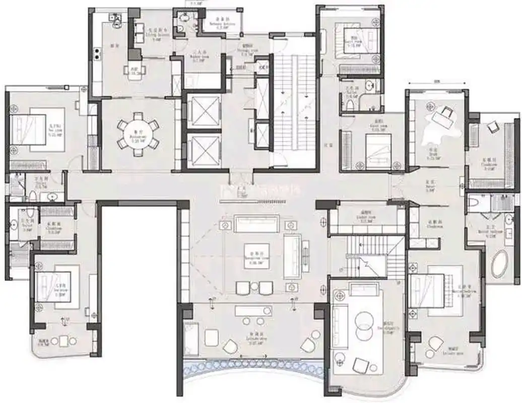 知道什么是豪华的大平层户型吗?