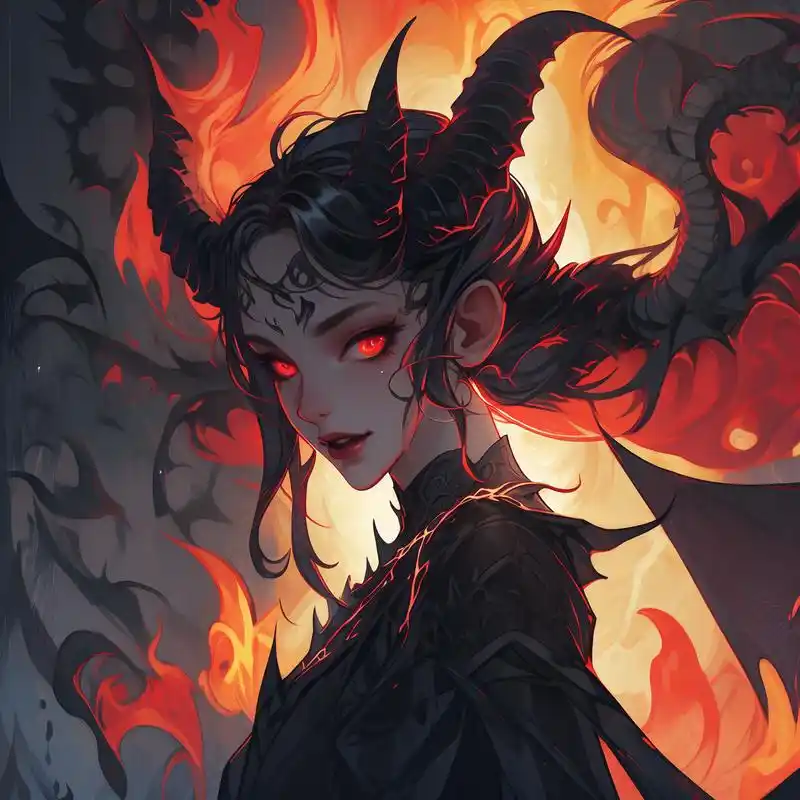 94暗黑系恶魔头像精选97 沉浸在黑暗的世界中,这些恶魔头像散发着