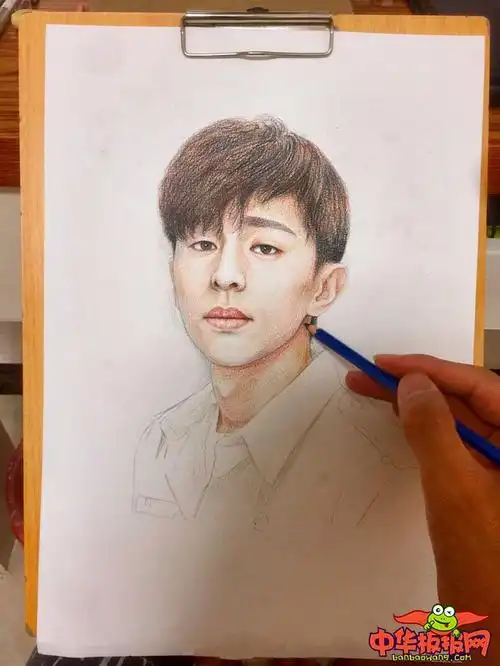 用铅笔画邓伦怎么画邓伦彩铅手绘画教程