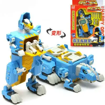 灵动创想快乐酷宝益智变形玩具霸龙恶少霸王龙酷宝7514