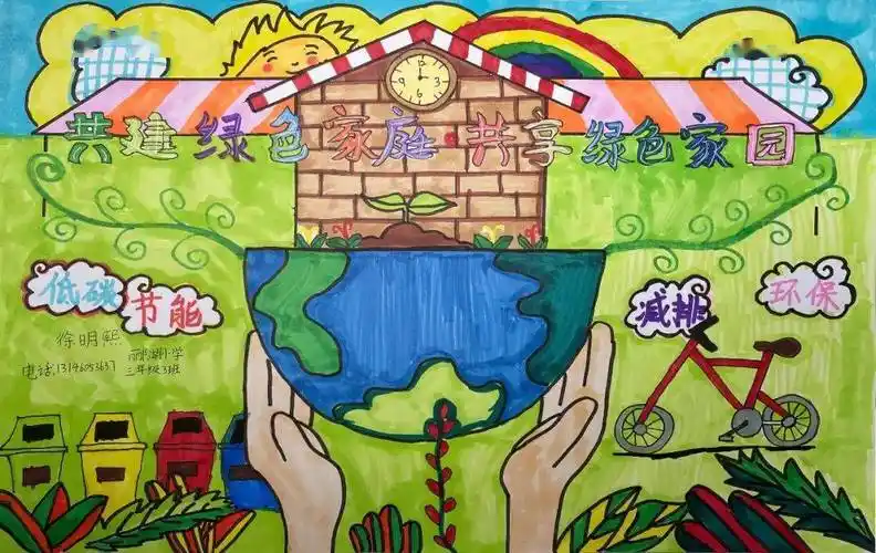 【共建绿色家庭 共享绿色家园】固安县妇联主题绘画优秀作品展示(一)