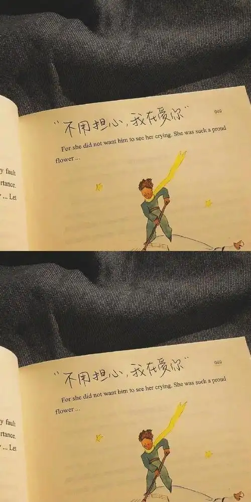 《小王子》拼接手写文字壁纸,太有感觉了