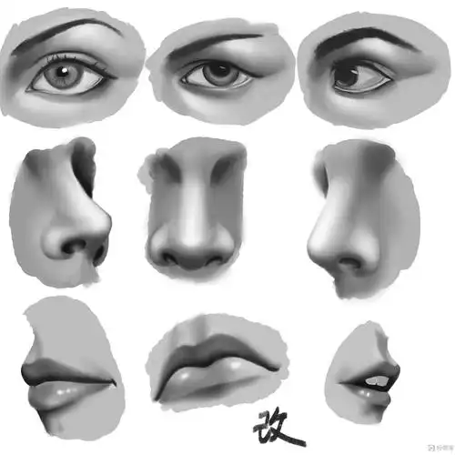 临摹五官—人物角色五官设计提升训练