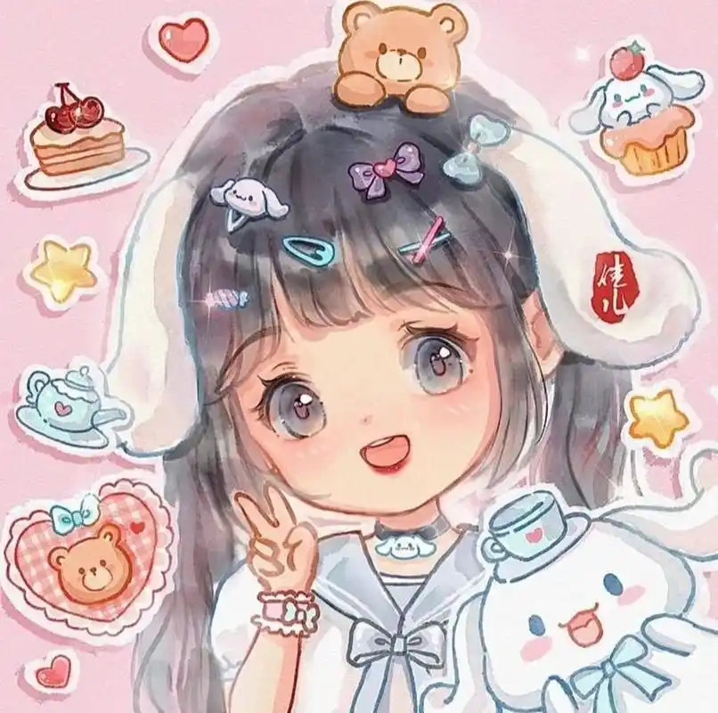 迪士尼/三丽鸥q版人物头像 超级可爱少女心的q版人物头像来啦!