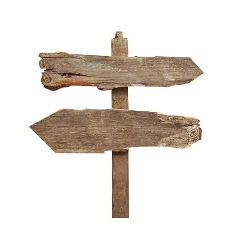 复古木头标语牌png元素