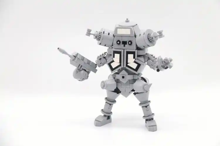 原创积木作品q版金古桥