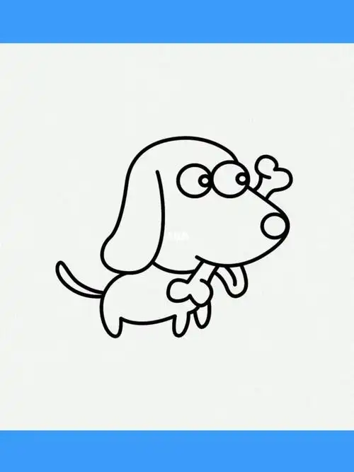 简笔画   #育儿   #画个简笔画   #小狗