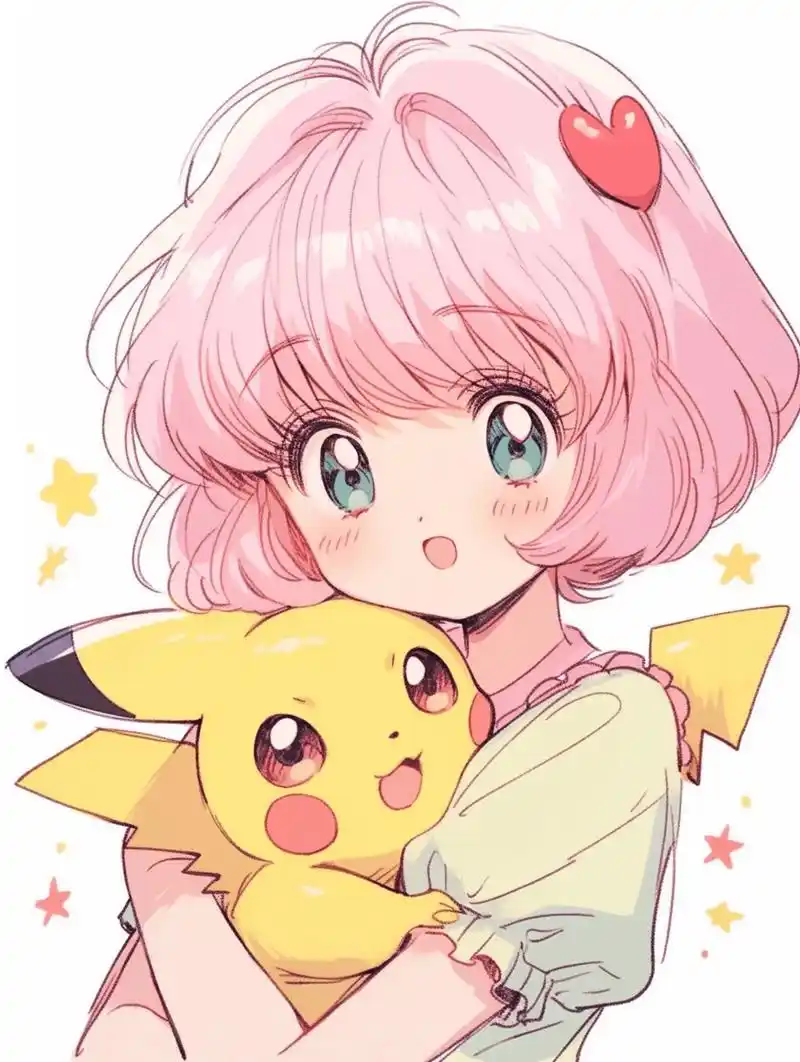 皮卡丘女孩#动漫壁纸# #漫画# #头像