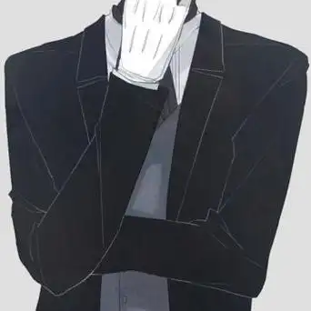 男头像西装动漫头像