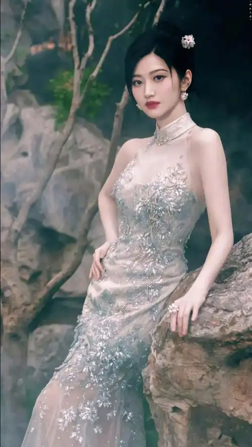 被穿旗袍的"景甜"惊艳了!摇曳生姿细品太美了,让我越来越上头