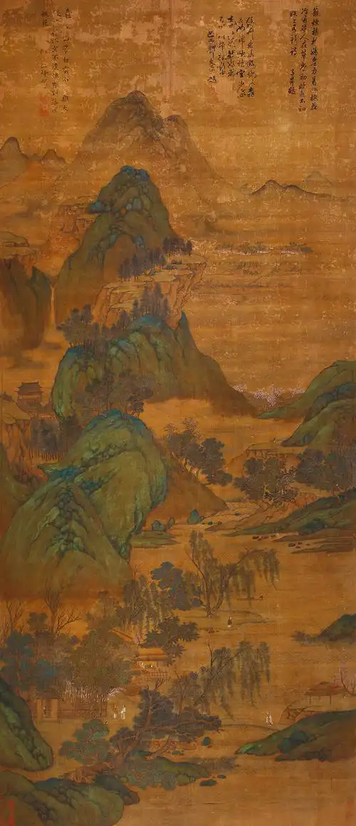 四川盛源2014春季艺术品拍卖会山馆集珍专场刘松年-园林山水预展,四川