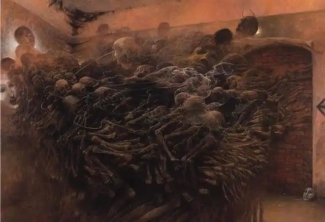 画家因车祸心脏骤停10分钟,醒后画出地狱场景,画面看起来很吓人