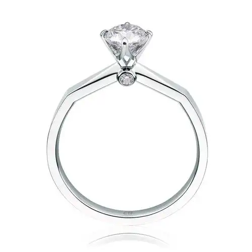 周大福钻石臻爱系列18k金钻石求婚结婚戒指