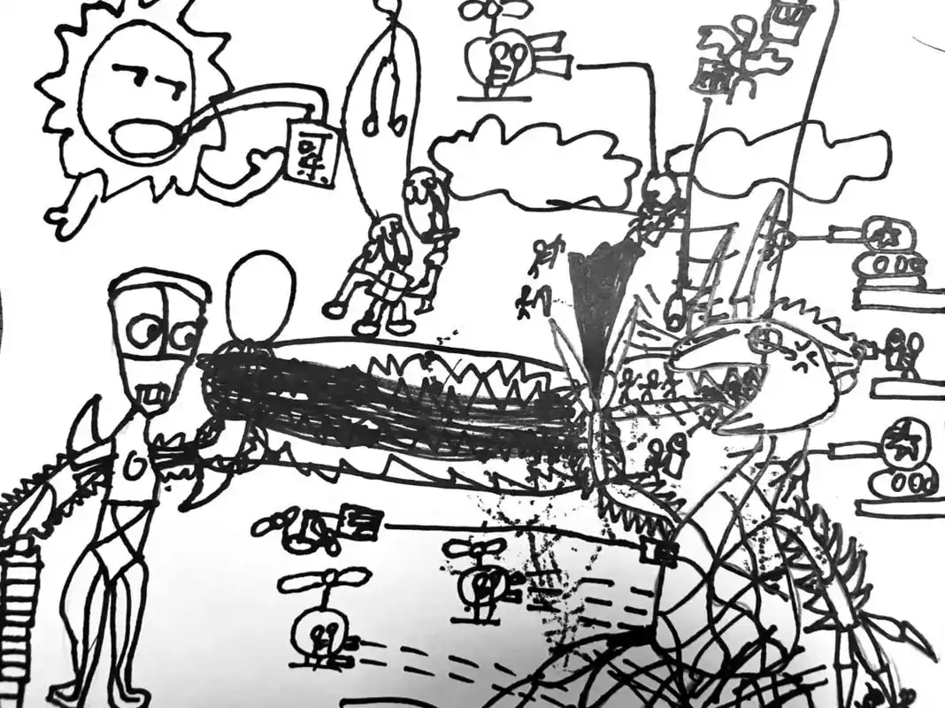 一年级迪迦奥特曼打怪兽