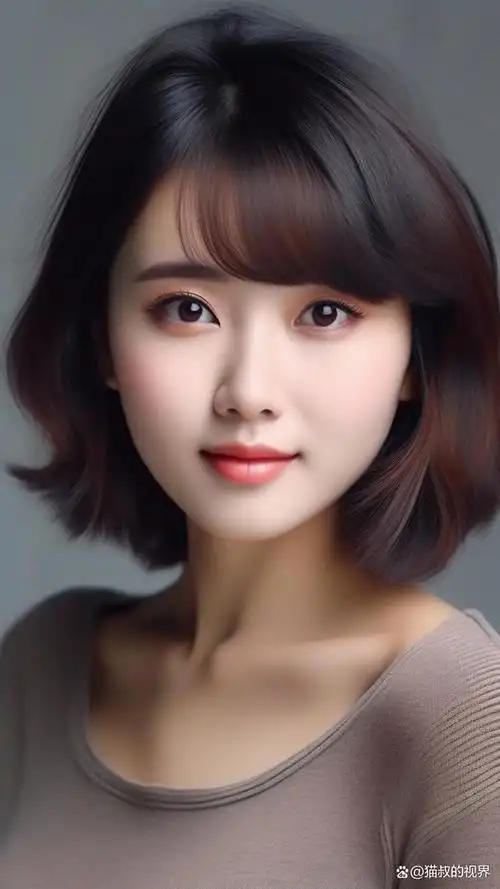 波波头(bob haircut)是一种经典的女性短发造型,源自20世纪初的西方
