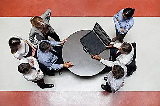 商务人士,支持,职员,对手,交易