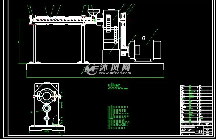 线型低密度聚乙烯单螺杆挤出机设计- 设计方案图纸 - 沐风网
