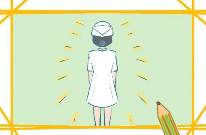 医生护士背影的简笔画