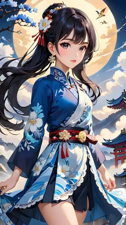 8k手机壁纸,你有没有觉得白发比较好看呢