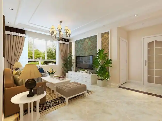 简欧风格三居室105平米8万-中海蓝庭装修案例-青岛房天下家居装修网