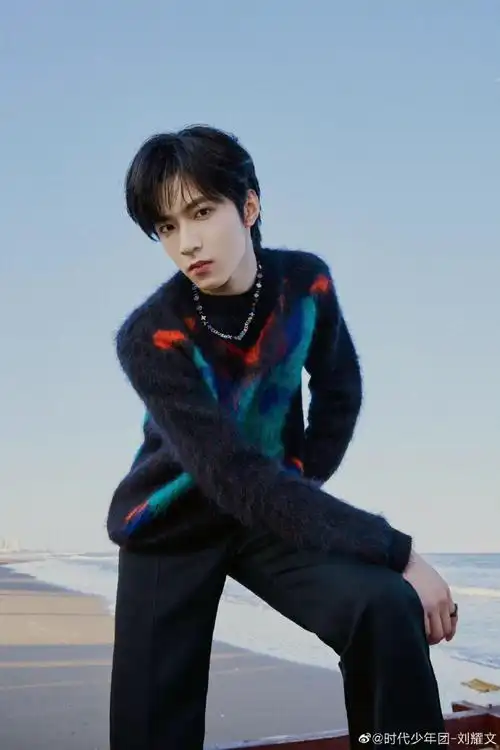 刘耀文看秀海边写真大片