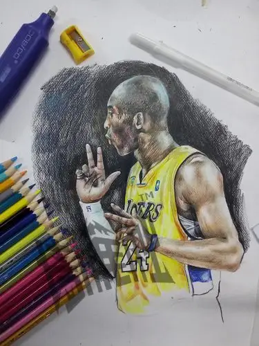 粥粥野笔下的科比