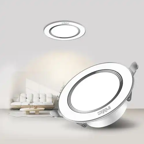 雷士照明nvc筒灯 射灯led天花灯嵌入式三色筒灯3w5w开孔7.