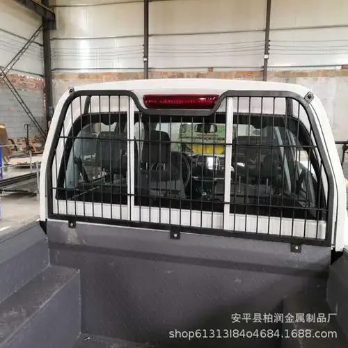 适用于长城炮风骏5皮卡后玻璃护栏 风骏7卡车后玻璃防撞护栏网